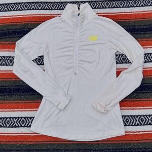 New Balance Womens Quarter Zip Pullover Long Sleeve Shirt Medium